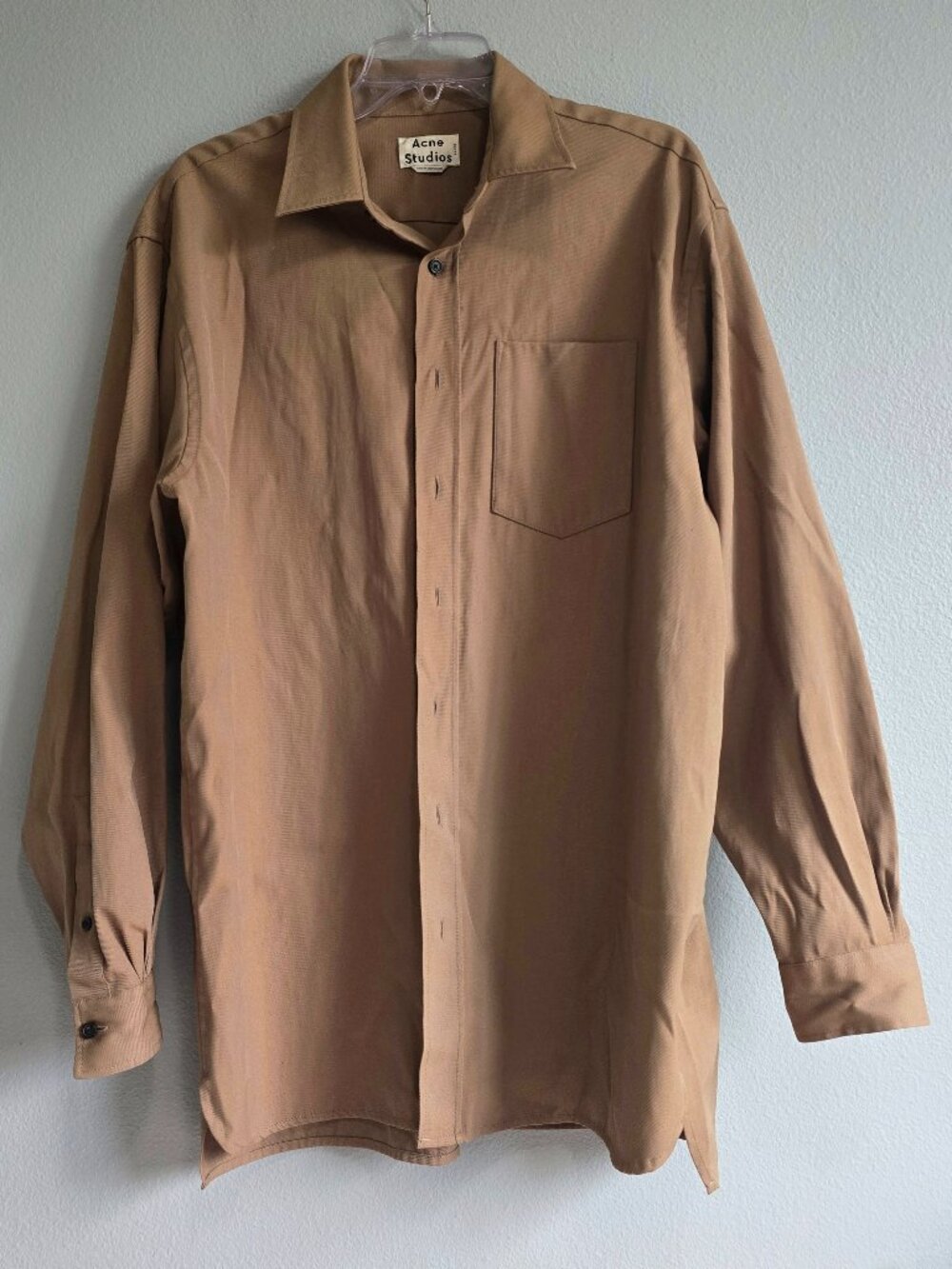 Acne Studios Camel Brown Overshirt size 48